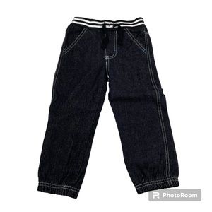 NWOT Little Rebels Black Denim Jogger Pant Size 3T
